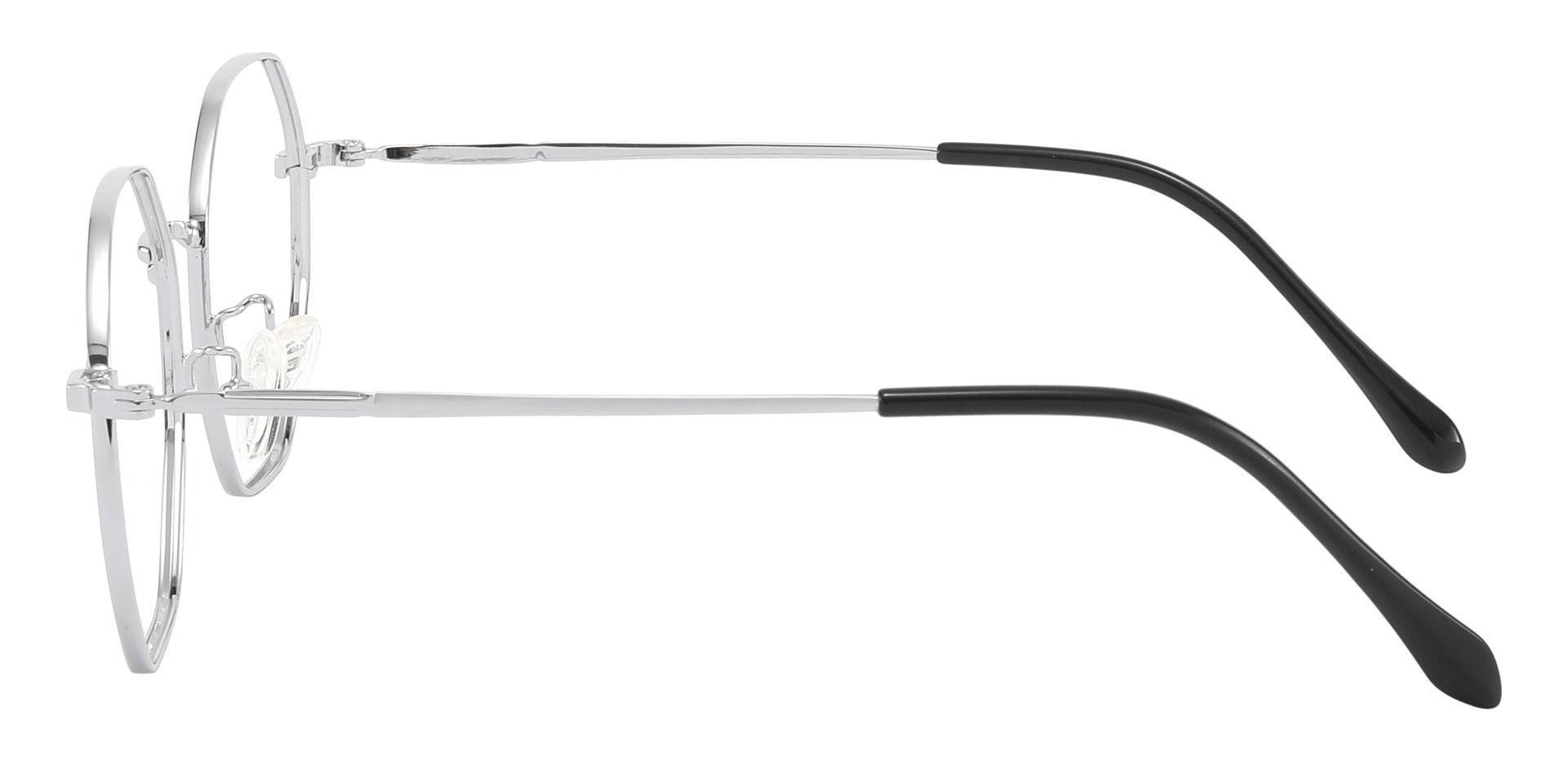 Stephenson Geometric Lined Bifocal Glasses - Silver