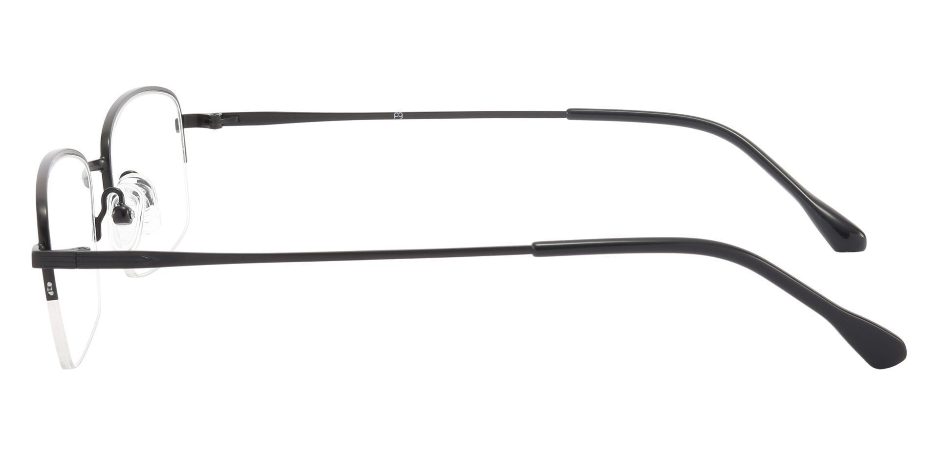 Lima Rectangle Eyeglasses Frame - Black