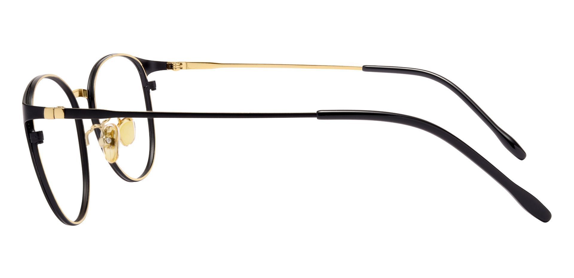 Bertie Oval Eyeglasses Frame - Black