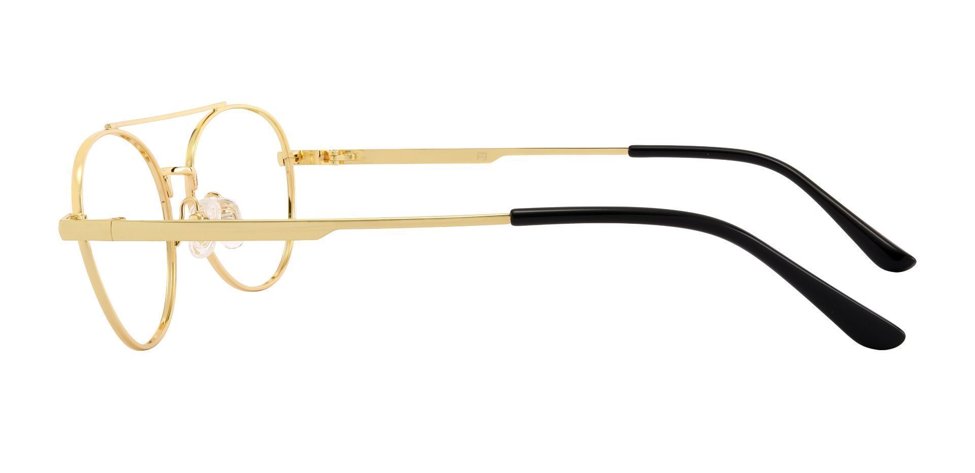 Hinton Aviator Eyeglasses Frame - Gold