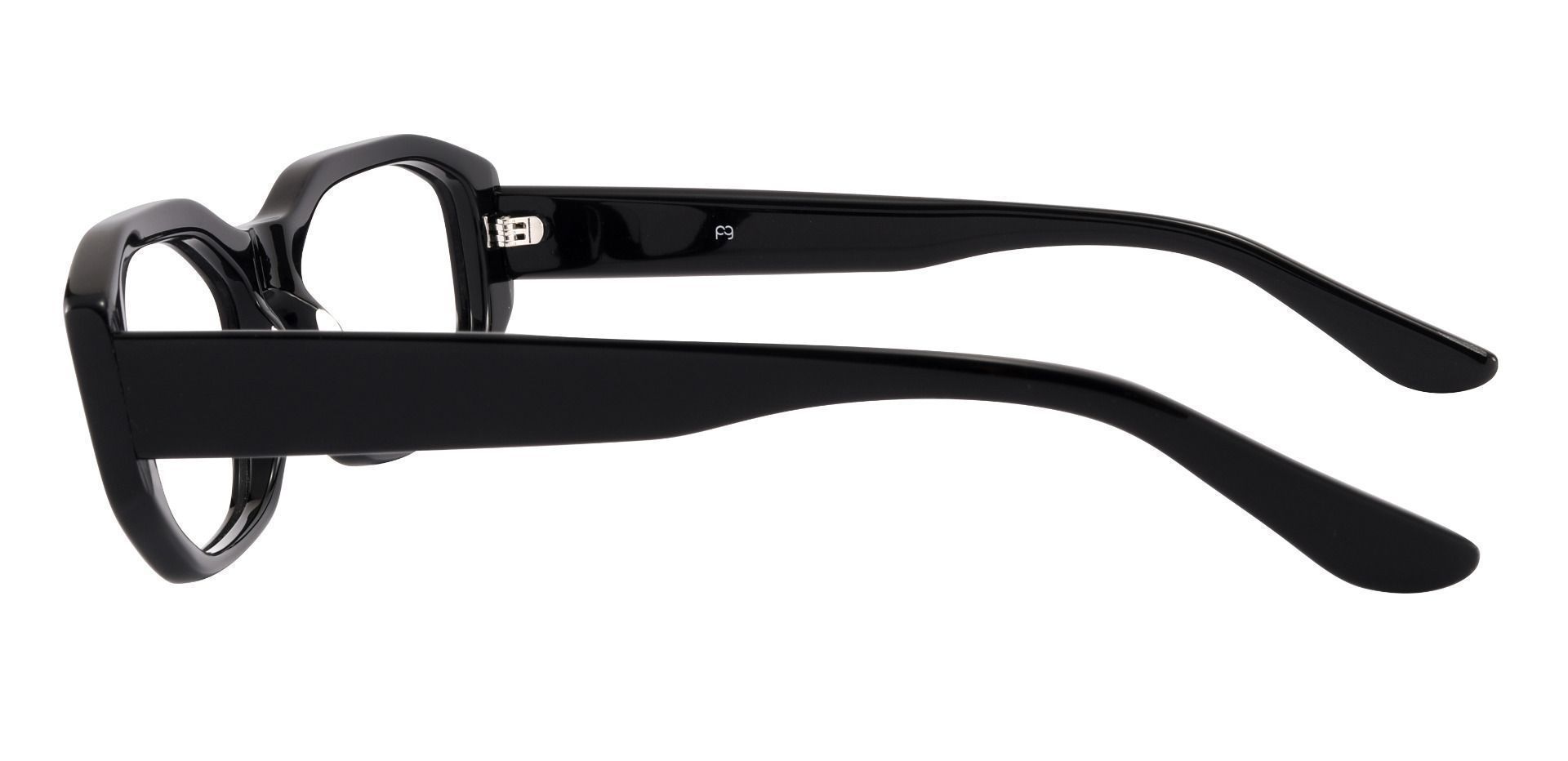 Sayre Rectangle Eyeglasses Frame - Black
