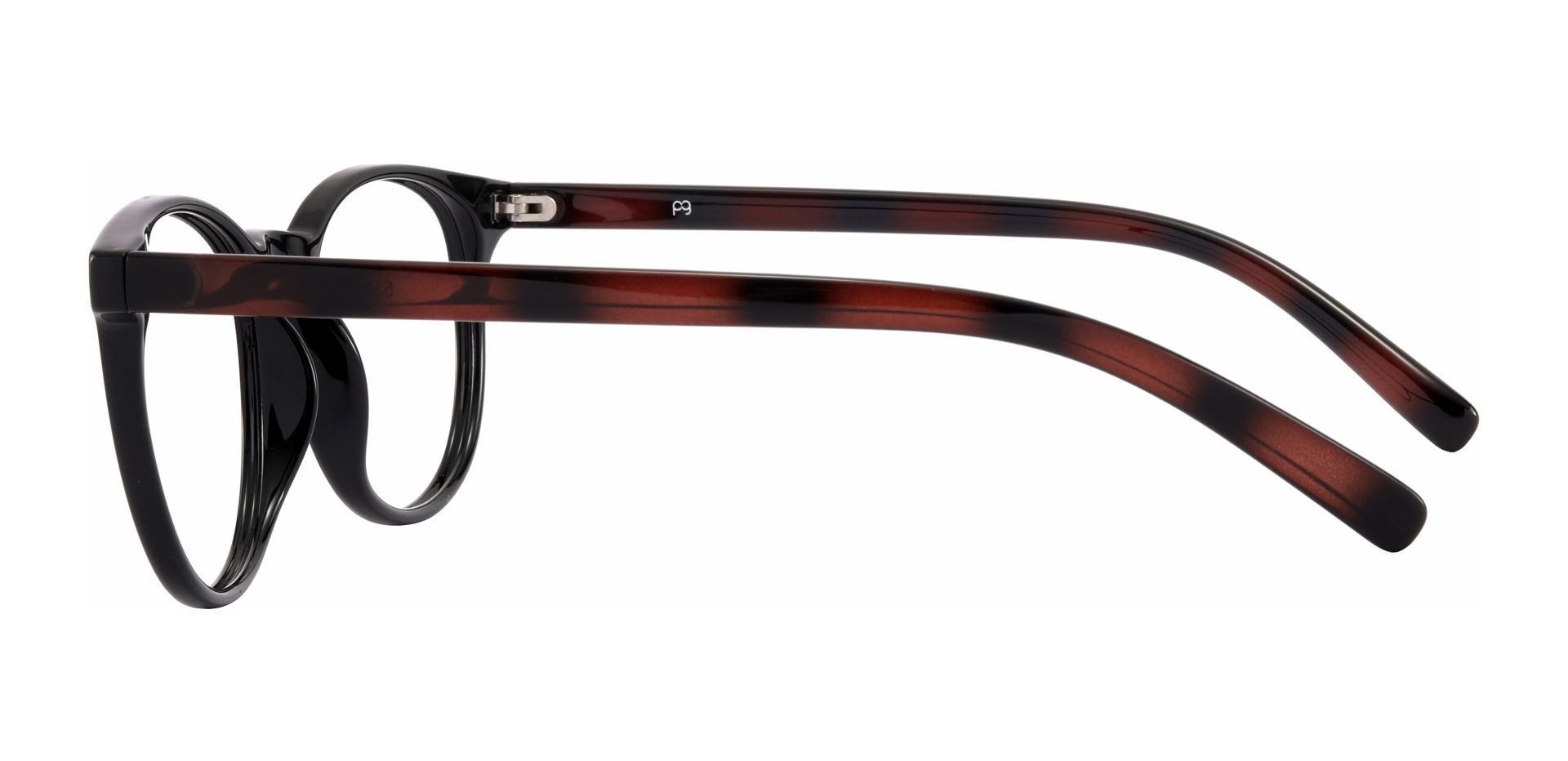 Corbett Oval Non-Rx Glasses - Black