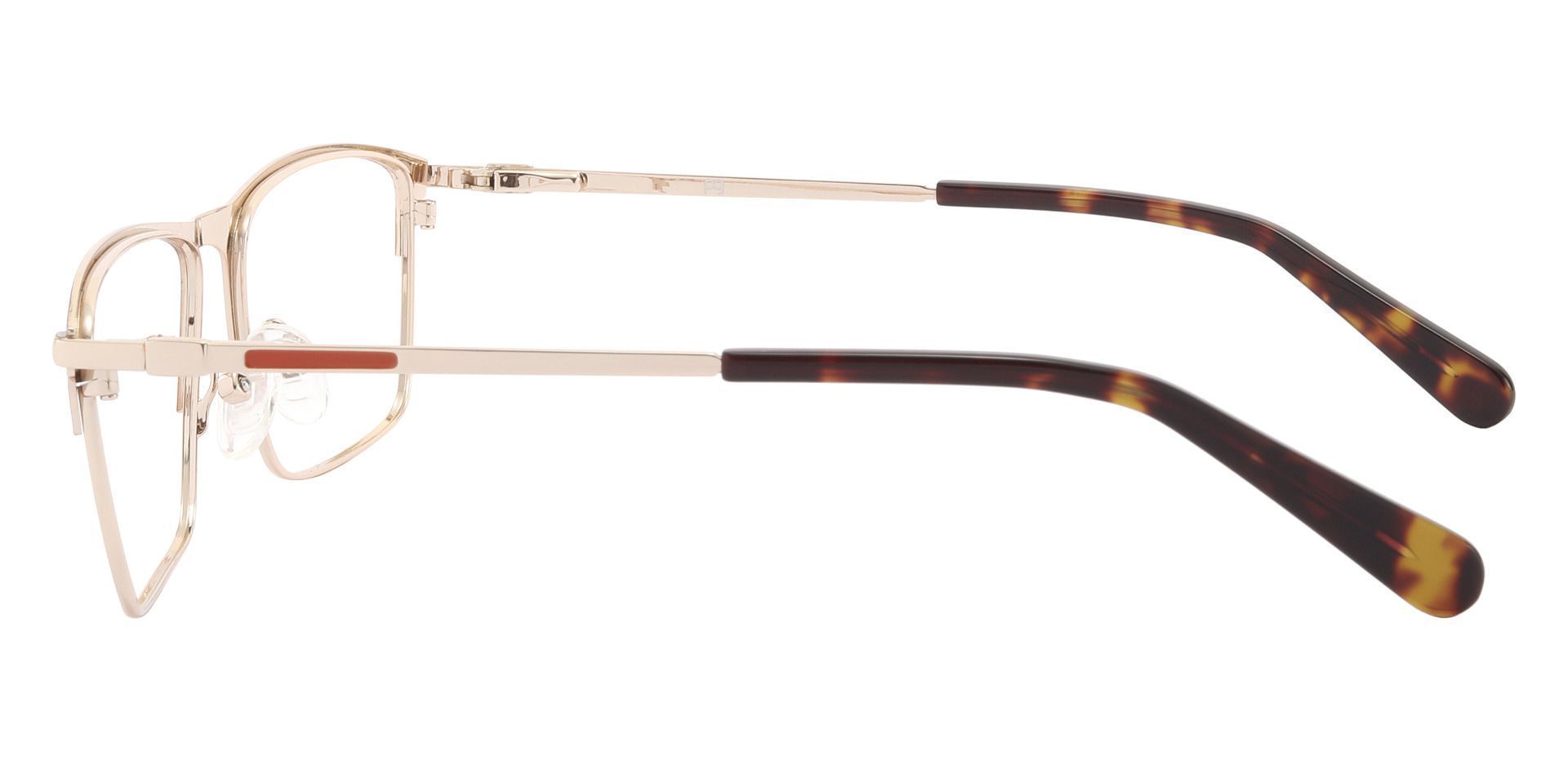 Thorpe Rectangle Eyeglasses Frame - Brown