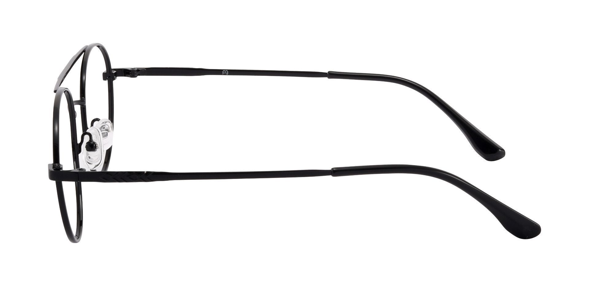 Cresson Aviator Lined Bifocal Glasses - Black