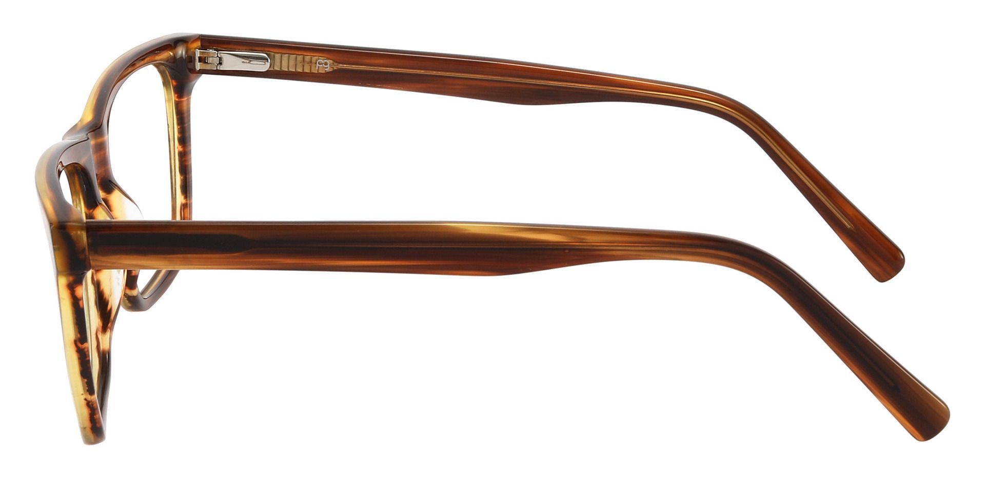 Barrington Rectangle Prescription Glasses - Brown