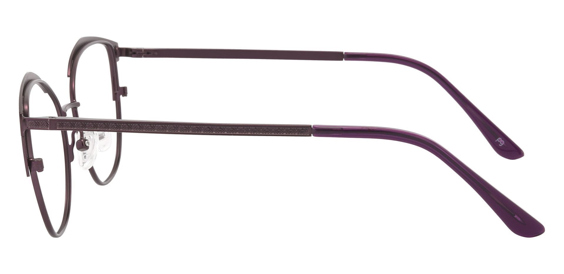 Hampton Geometric Prescription Glasses - Purple