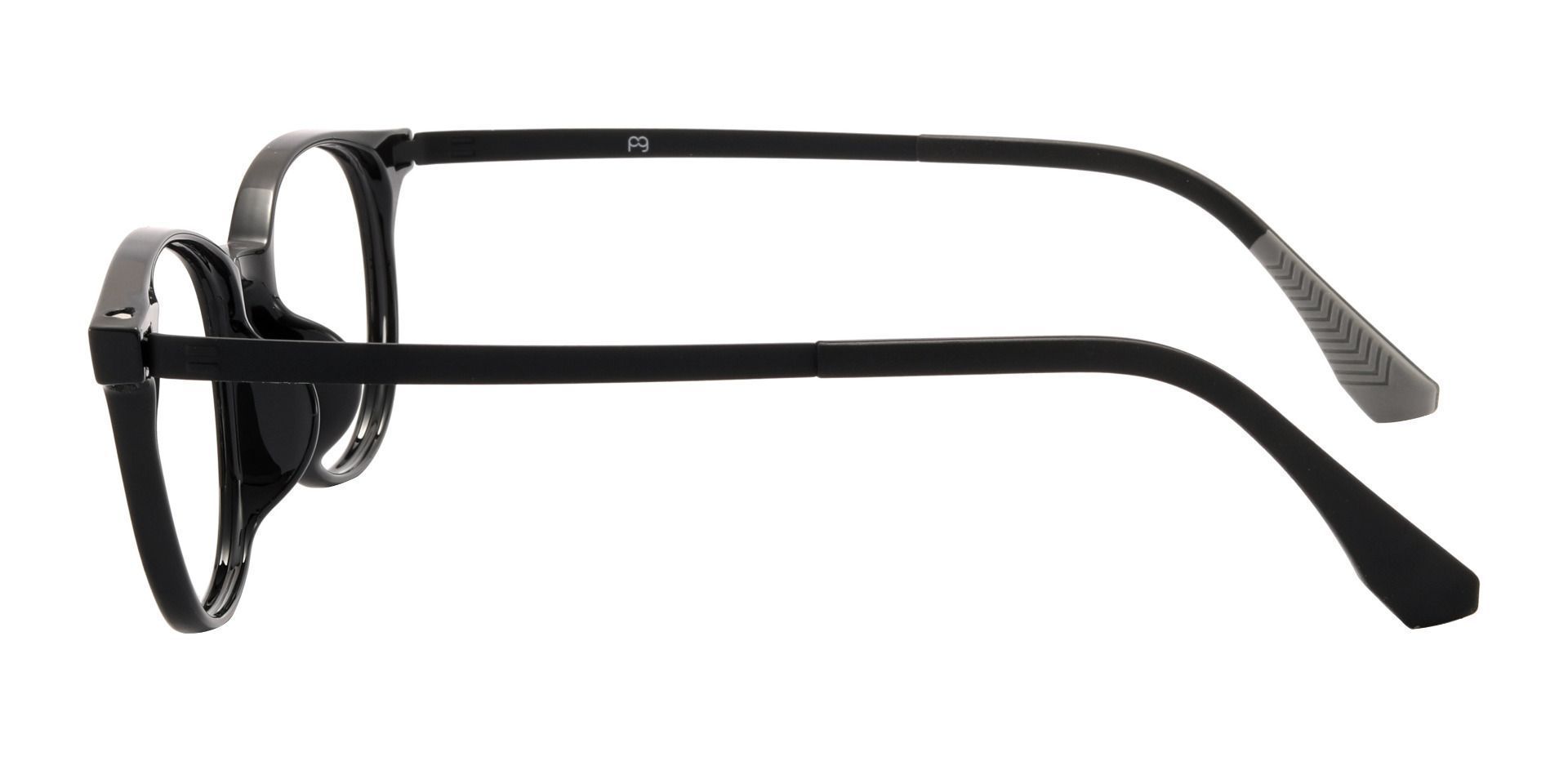Hannigan Oval Prescription Glasses - Black
