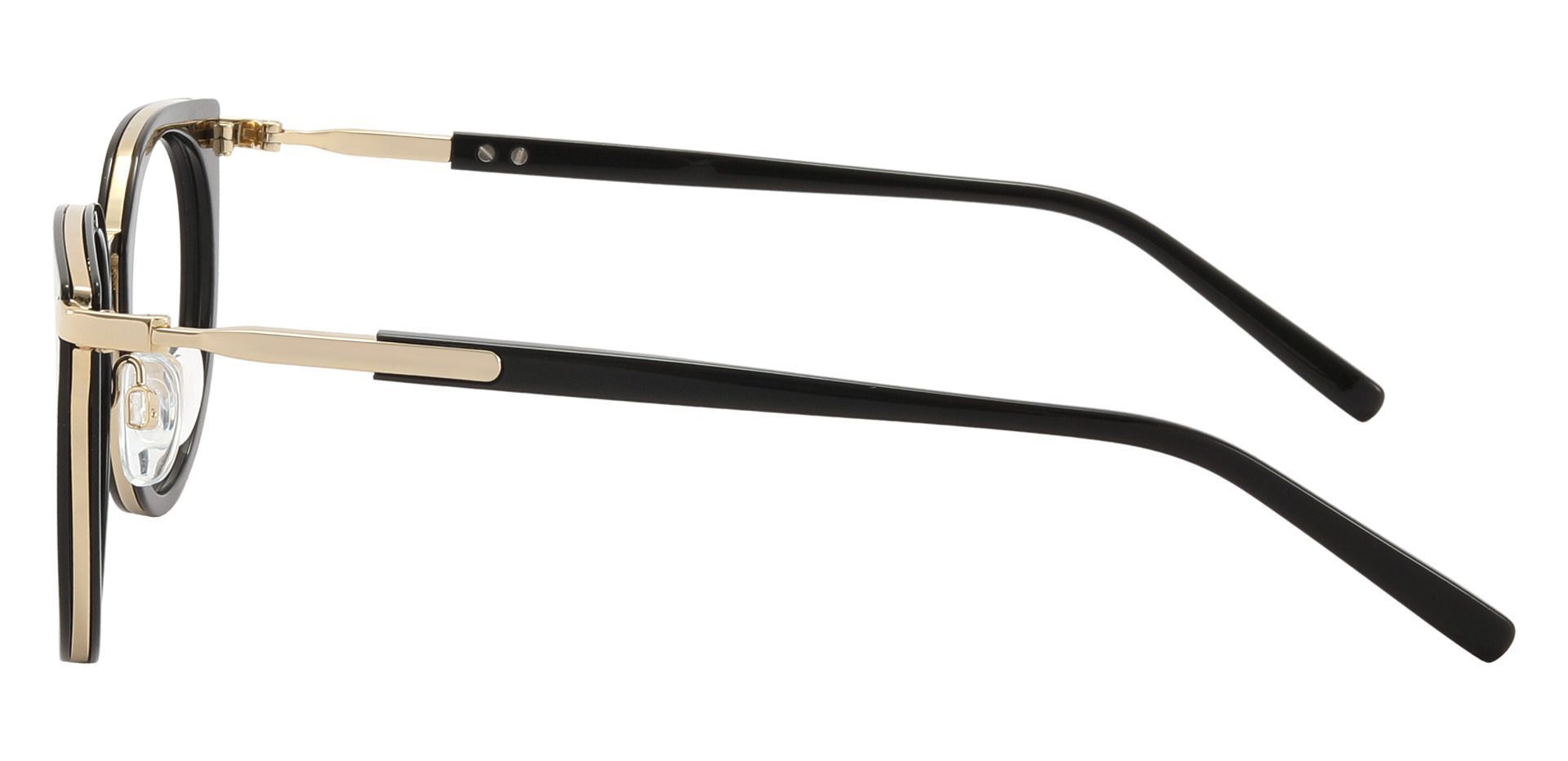 Louisville Oval Prescription Glasses - Black