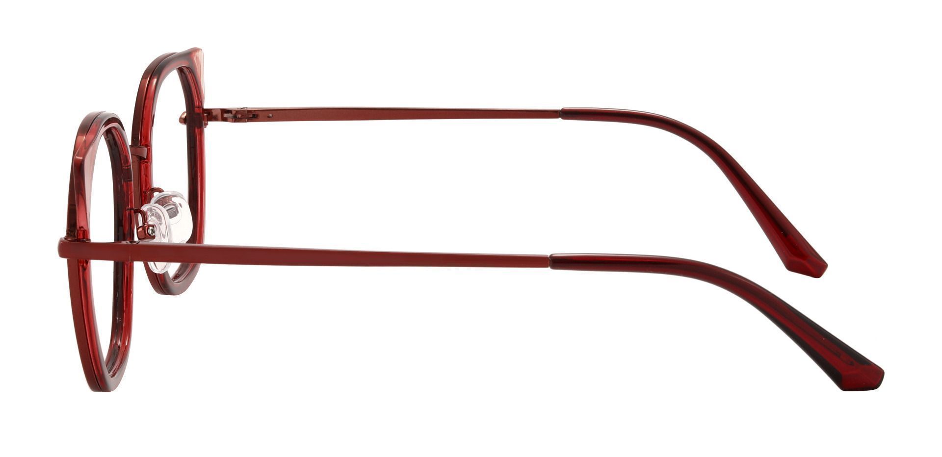 Lynx Geometric Prescription Glasses - Red
