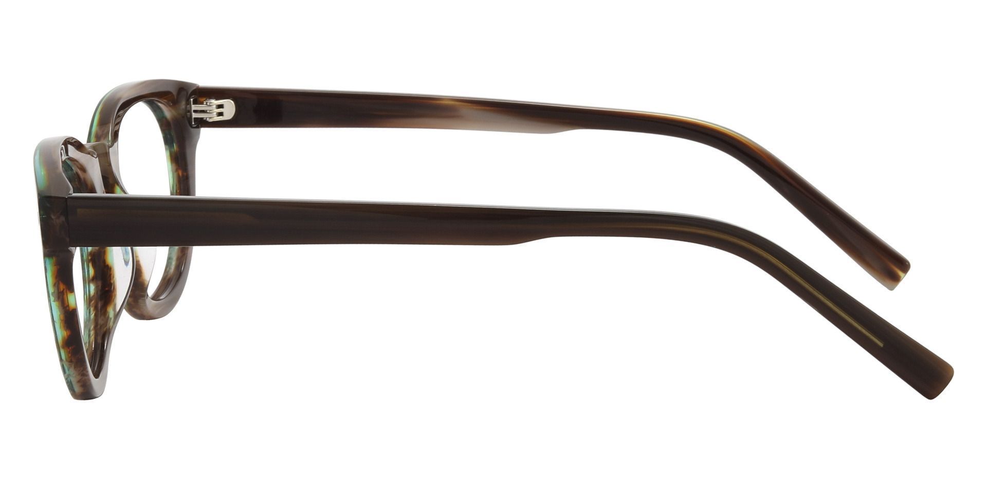 Heather Oval Prescription Glasses - Striped