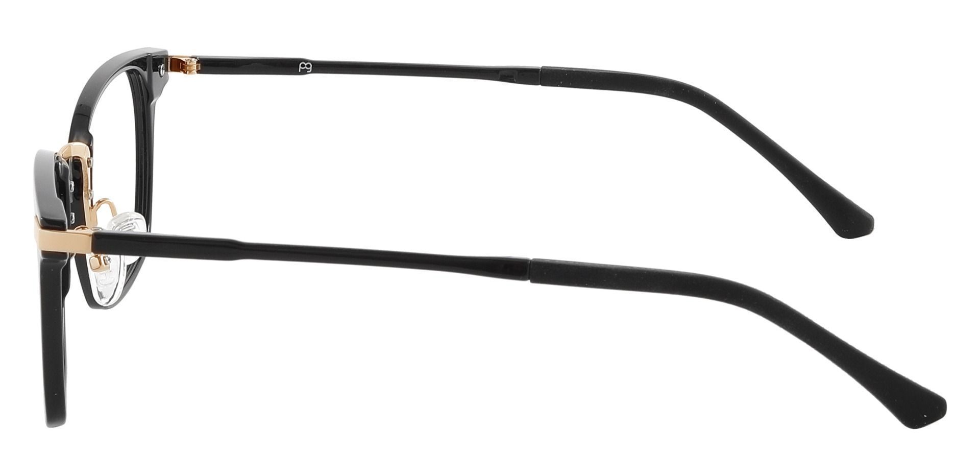 Jefferson Rectangle Prescription Glasses - Black