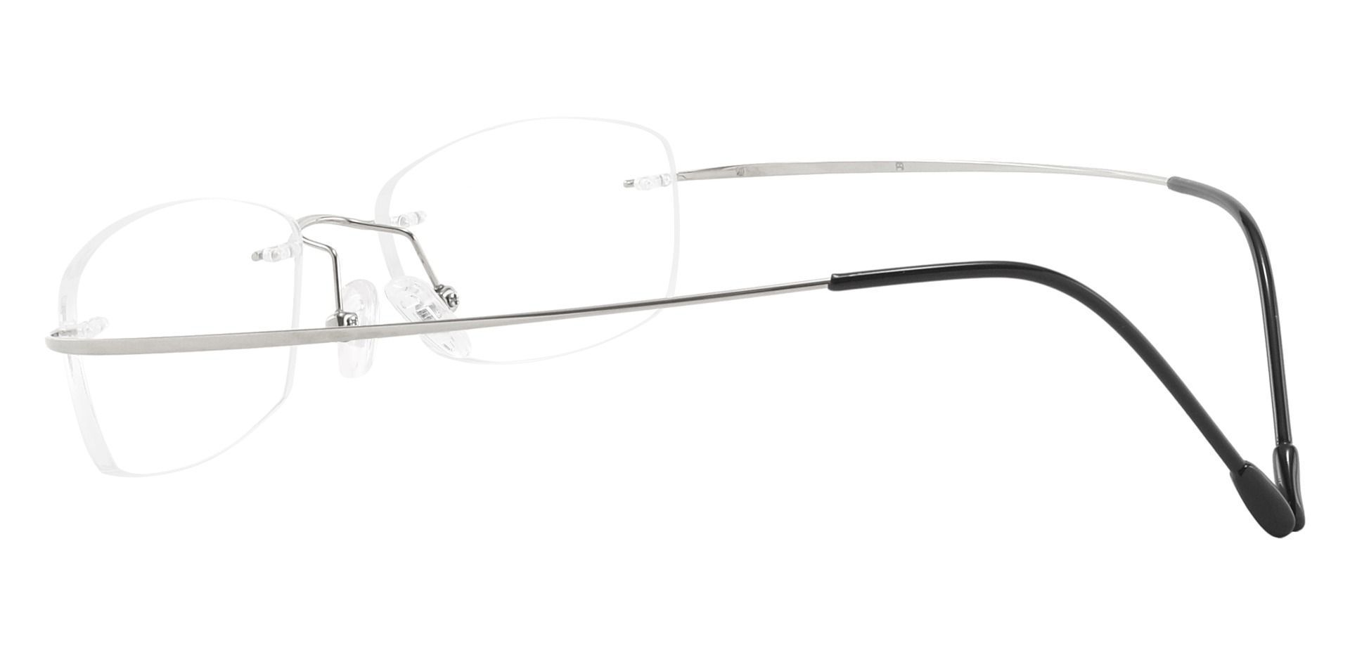 Providence Rimless Single Vision Glasses - Silver