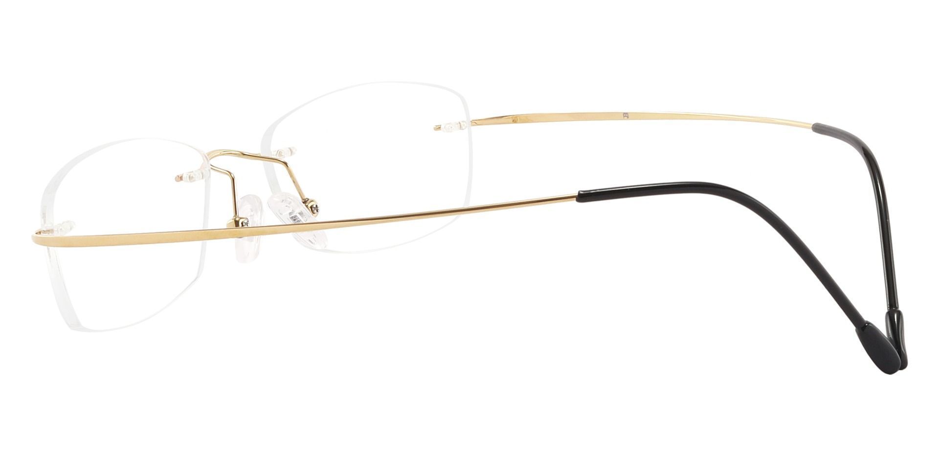 Providence Rimless Single Vision Glasses - Gold