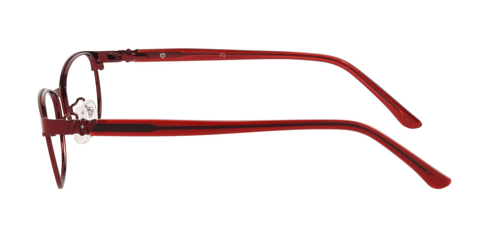 Luisa Oval Prescription Glasses - Red