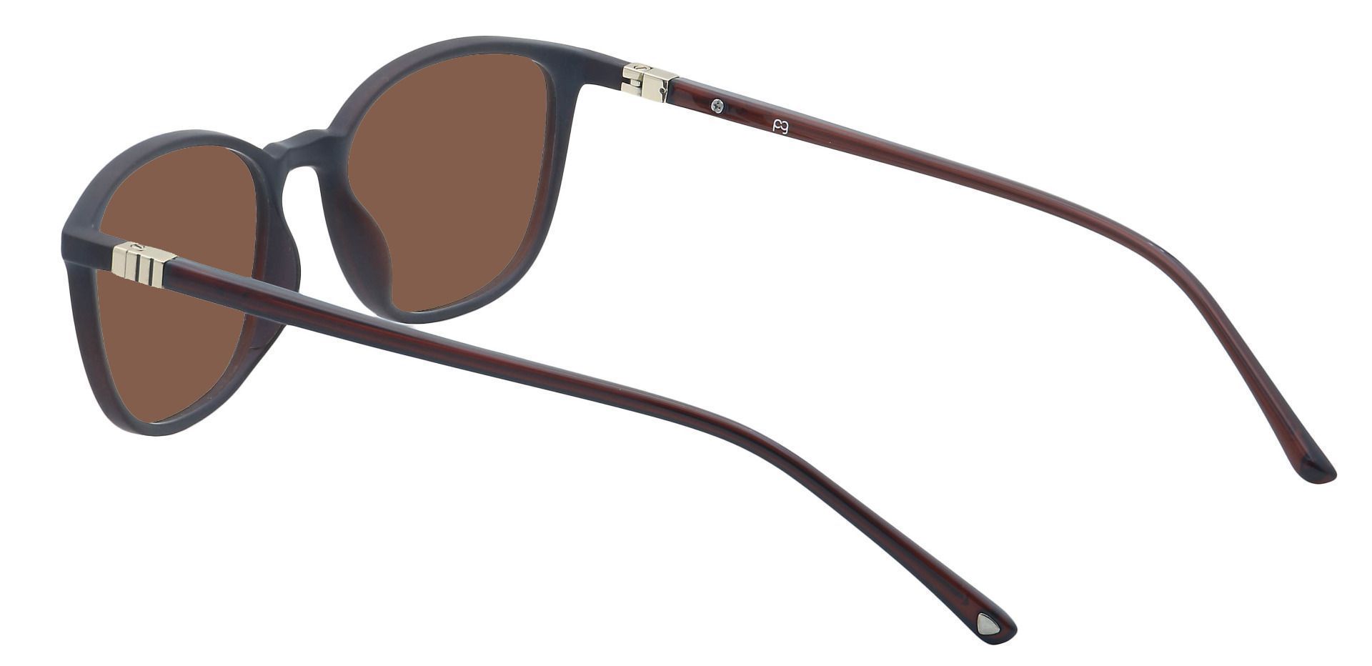 Karleen Oval Prescription Sunglasses - Brown Frame With Brown Lenses