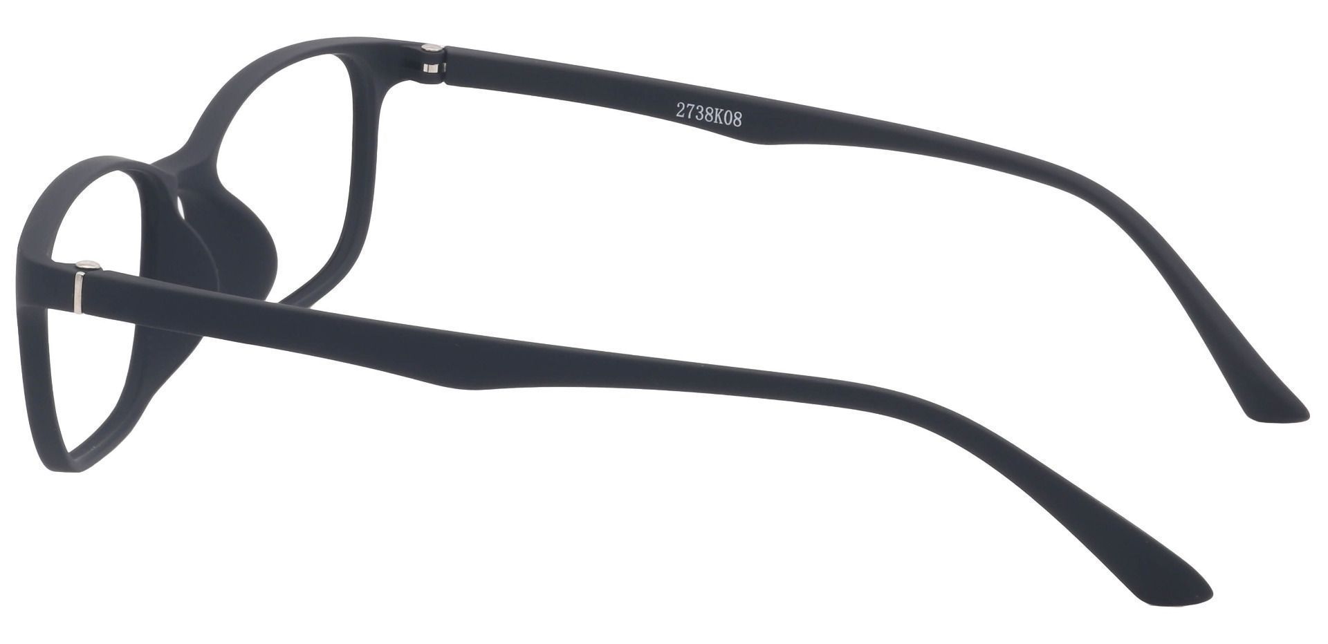 Alex Rectangle Lined Bifocal Glasses - Matte Black
