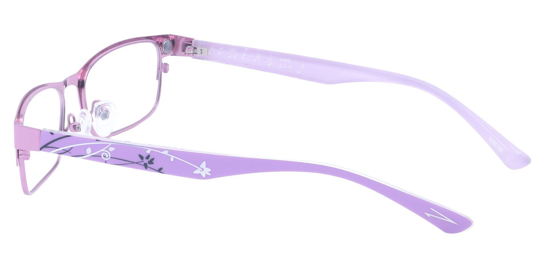 Maya Rectangle Non-Rx Glasses - Pink