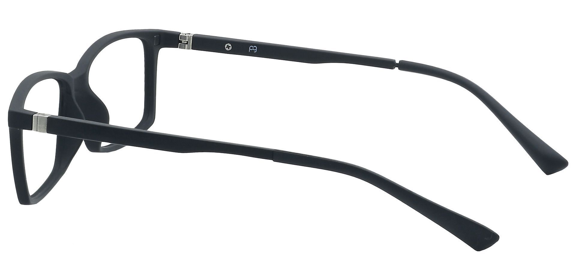 Tahoe Rectangle Eyeglasses Frame - Black