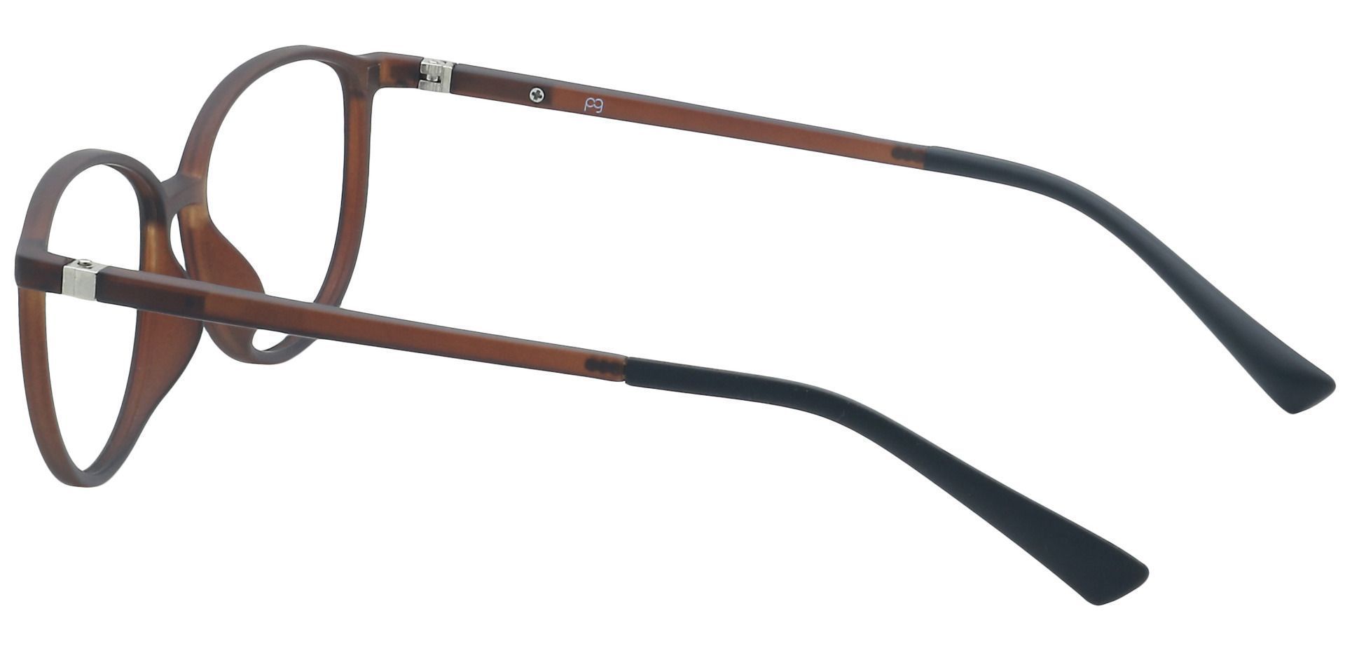 Melbourne Oval Eyeglasses Frame - Brown