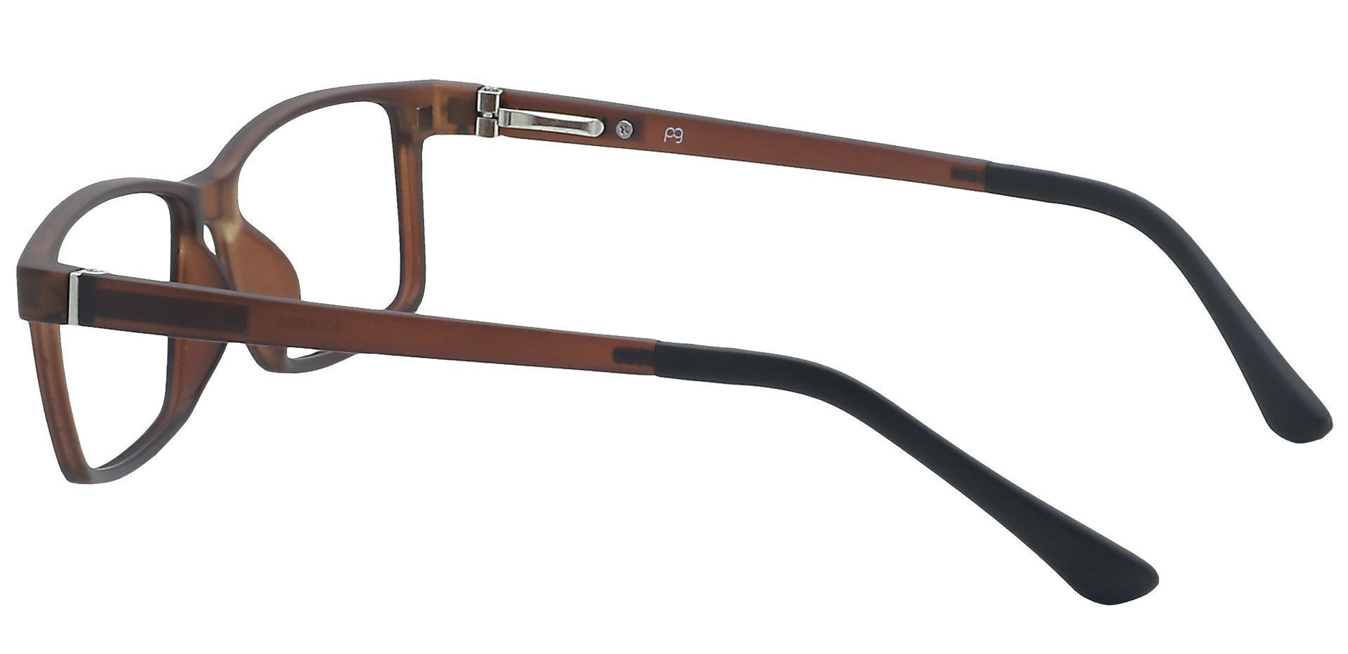 Hanson Rectangle Progressive Glasses - Brown