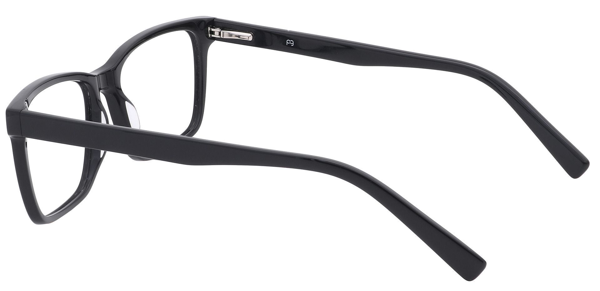 Galaxy Rectangle Eyeglasses Frame - Black