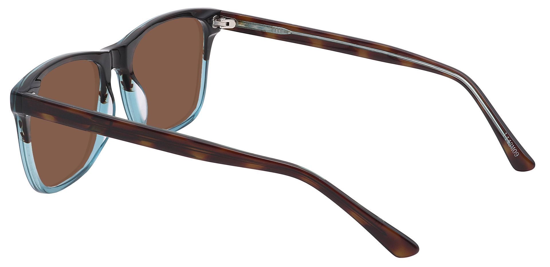 Cantina Square Reading Sunglasses - Multi Color Frame With Brown Lenses