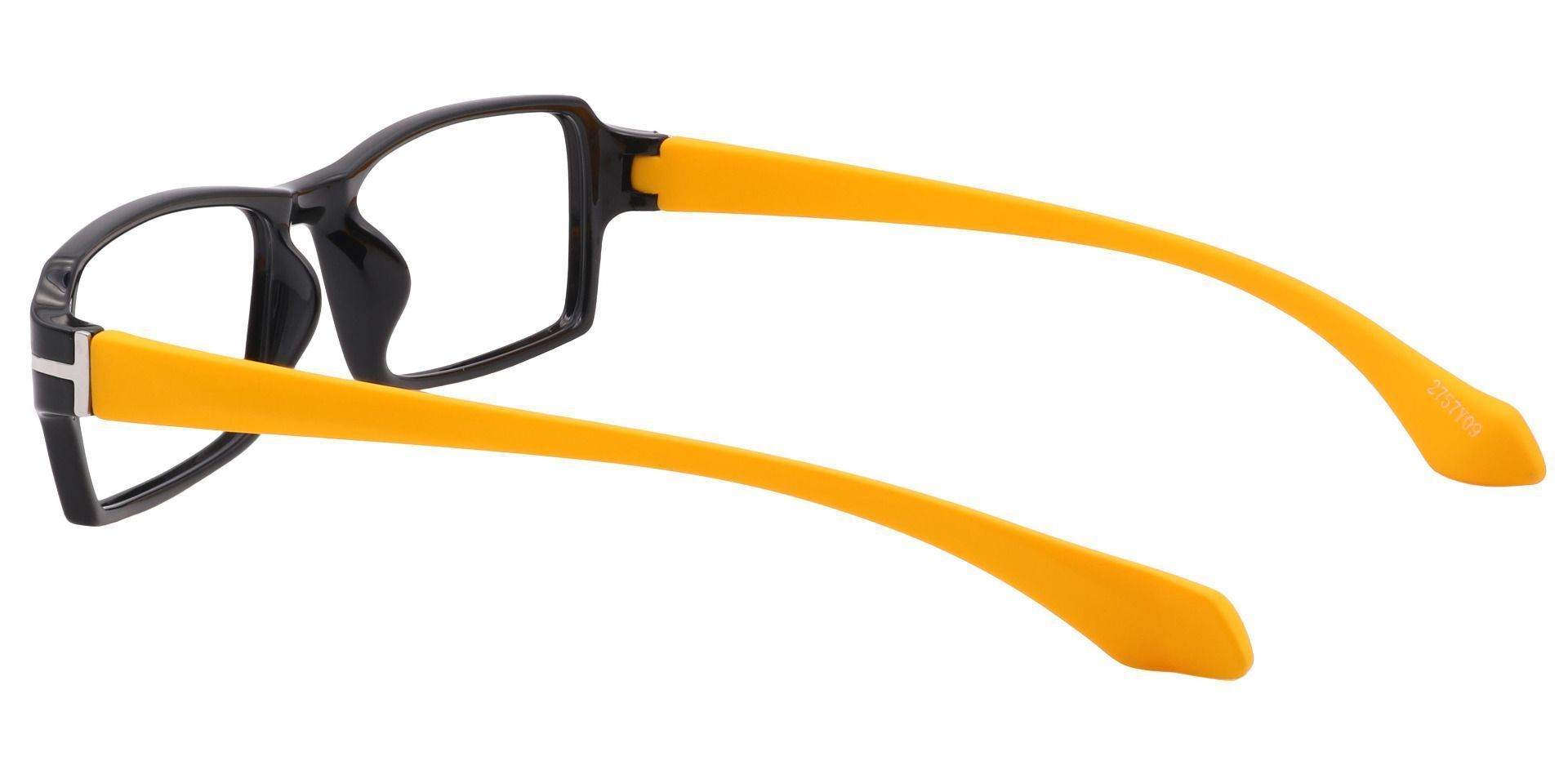 Kaiser Rectangle Eyeglasses Frame - Yellow