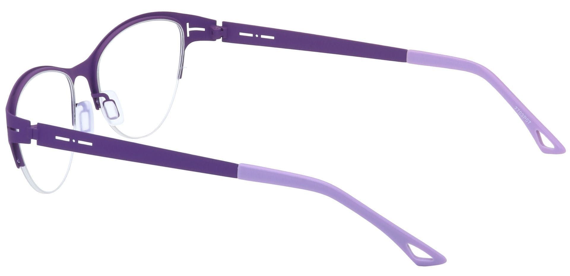 Ain Cat-Eye Lined Bifocal Glasses - Purple