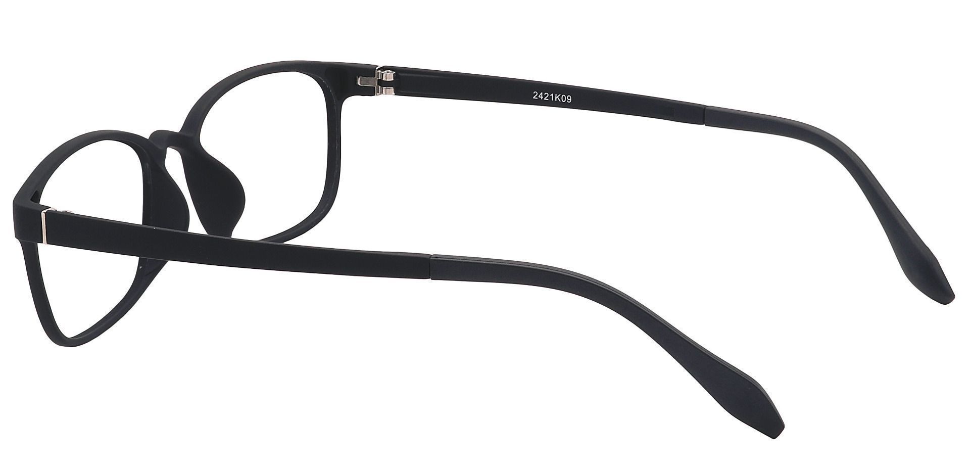 Mercer Rectangle Eyeglasses Frame - Matte Black