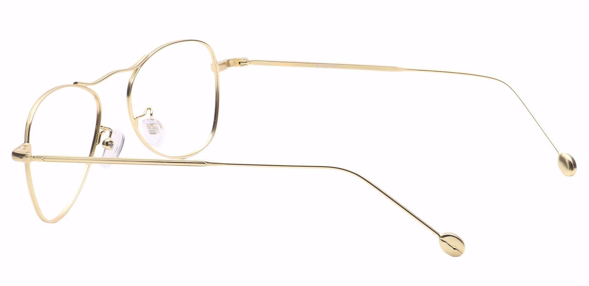 Brio Aviator Non-Rx Glasses - Gold