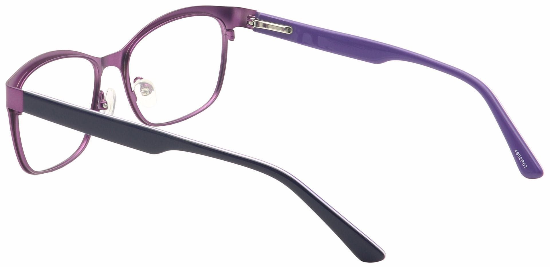 Lass Oval Eyeglasses Frame - Purple