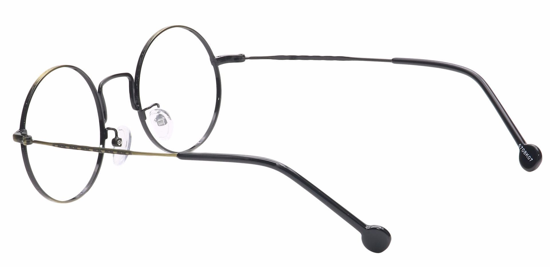 Razz Circular Prescription Glasses - Black | Men's Eyeglasses | Payne ...