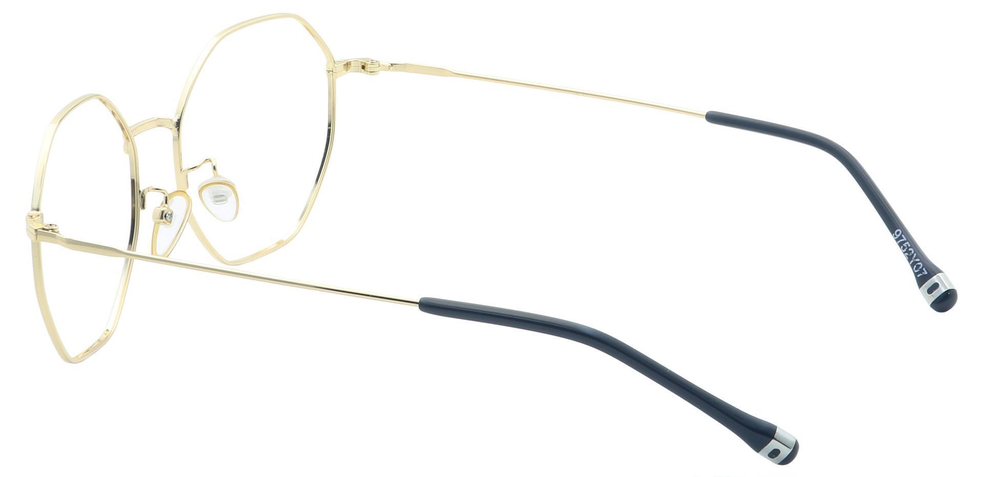 Met Round Lined Bifocal Glasses - Yellow
