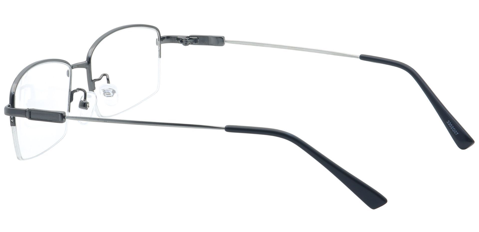 Catalyst Rectangle Lined Bifocal Glasses -  Gunmetal  