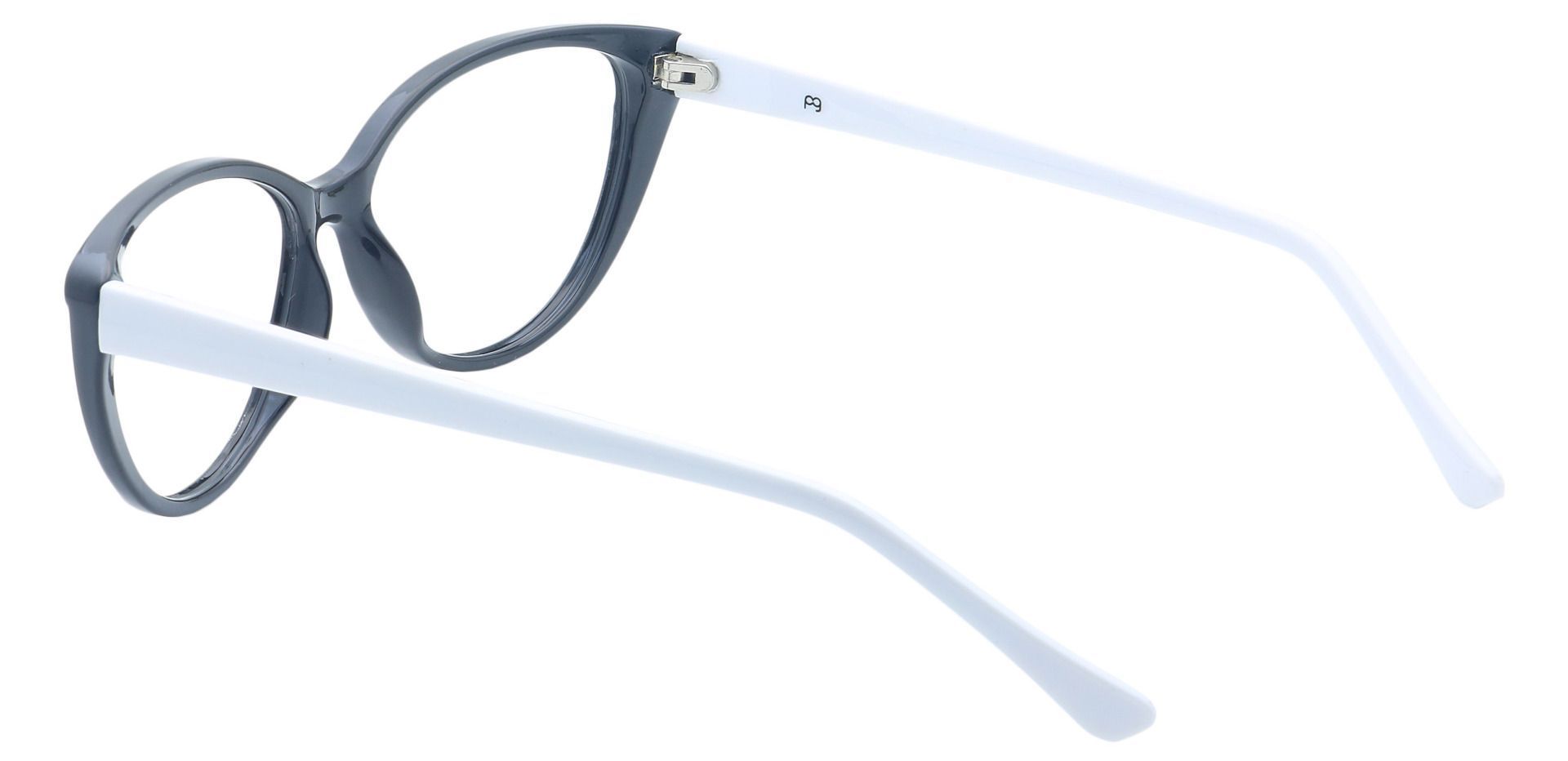 Amore Cat-Eye Lined Bifocal Glasses - Black