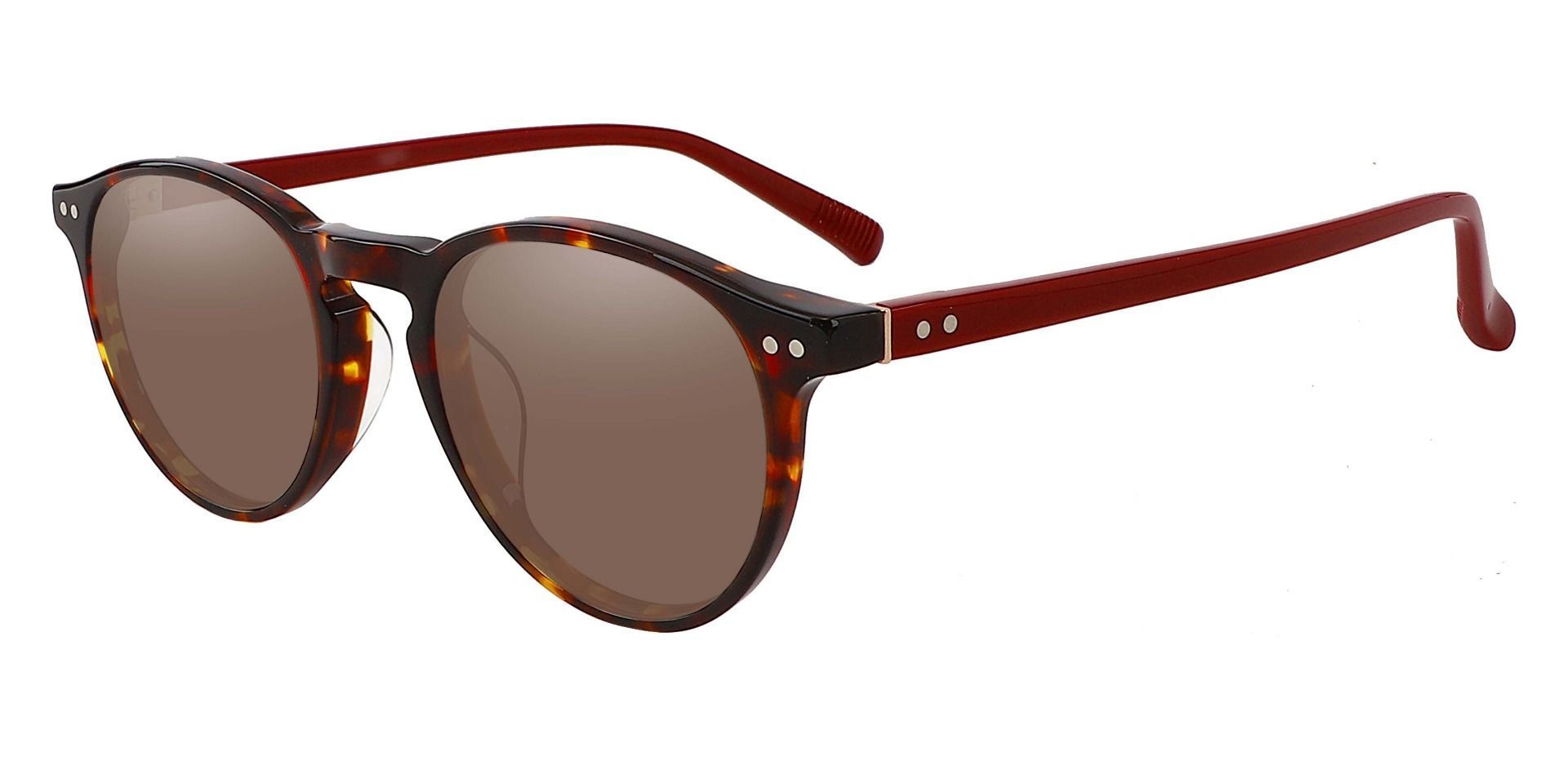 Monarch Oval Lined Bifocal Sunglasses - Tortoise Frame With Brown Lenses