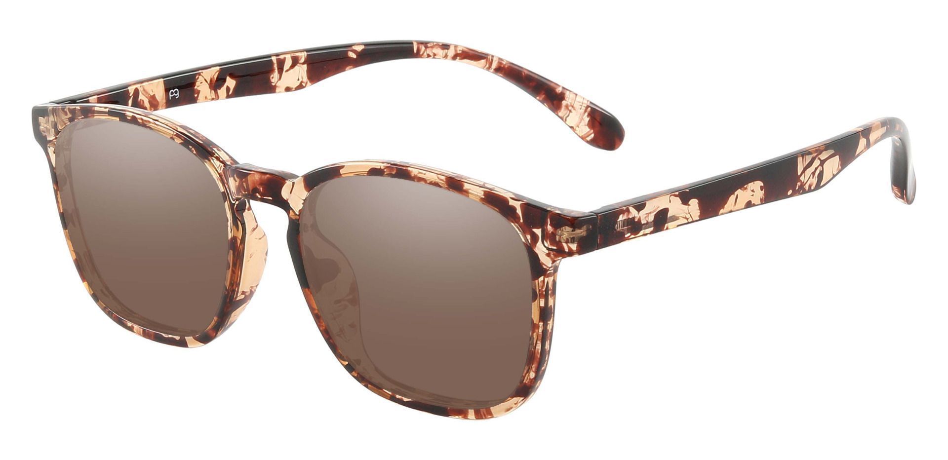 Gateway Square Progressive Sunglasses - Tortoise Frame With Brown Lenses