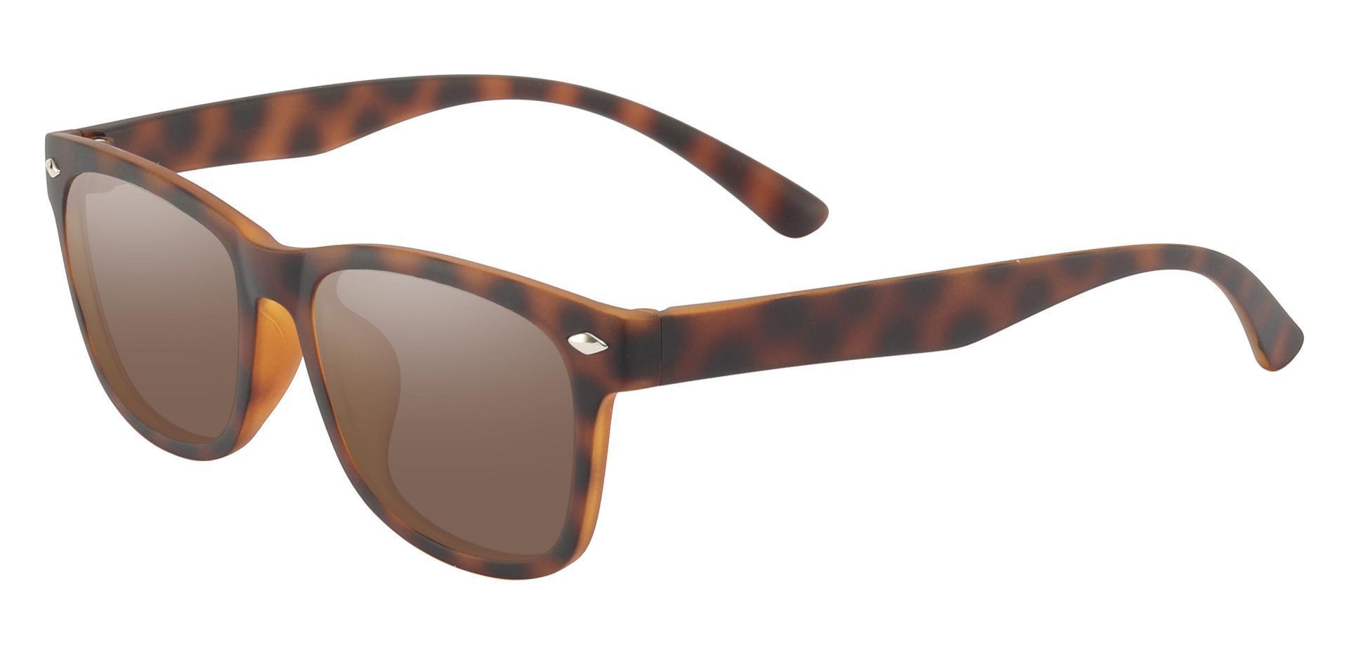 Shaler Square Reading Sunglasses - Tortoise Frame With Brown Lenses