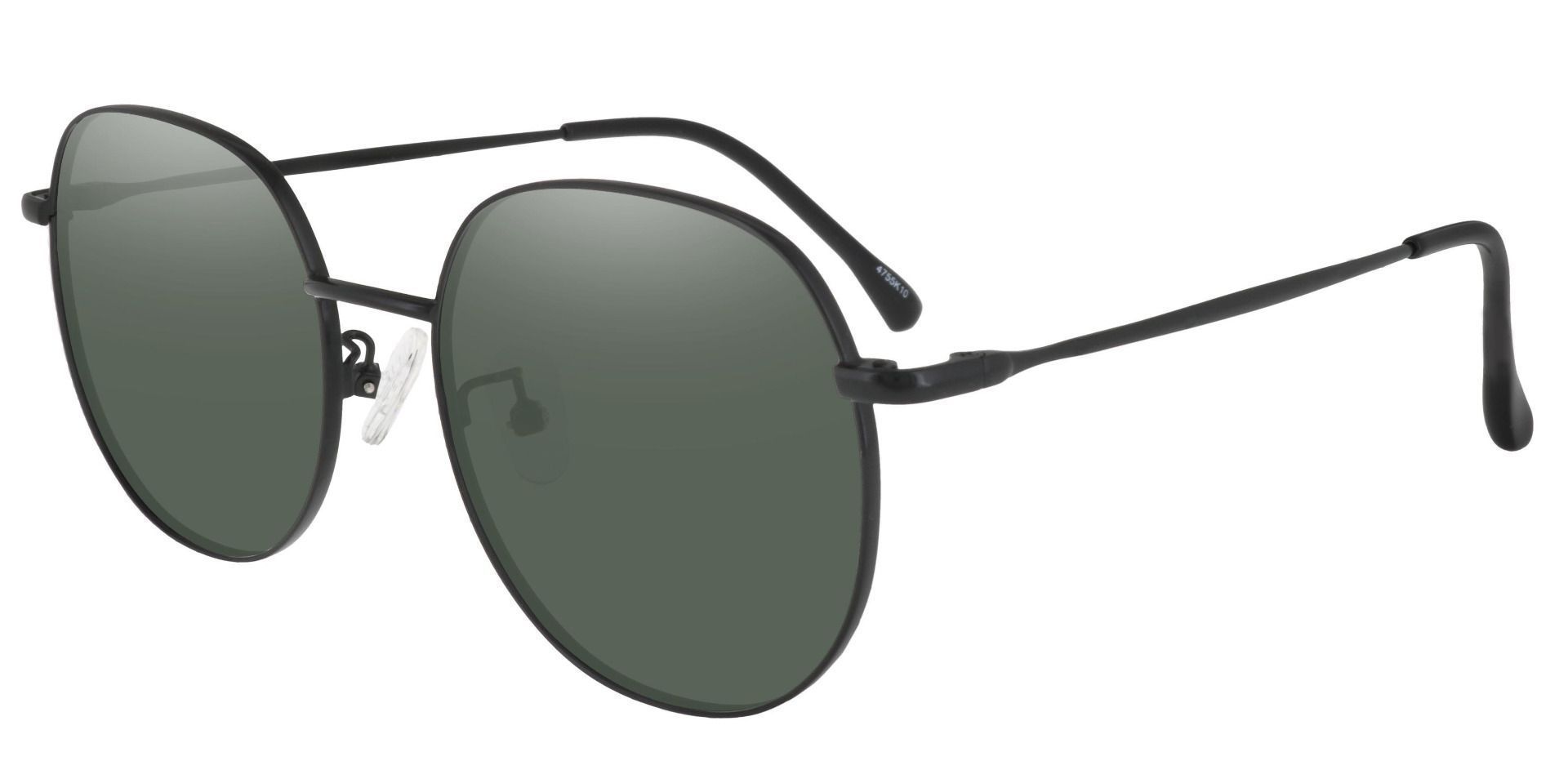 Holden Oval Prescription Sunglasses - Black Frame With Green Lenses ...