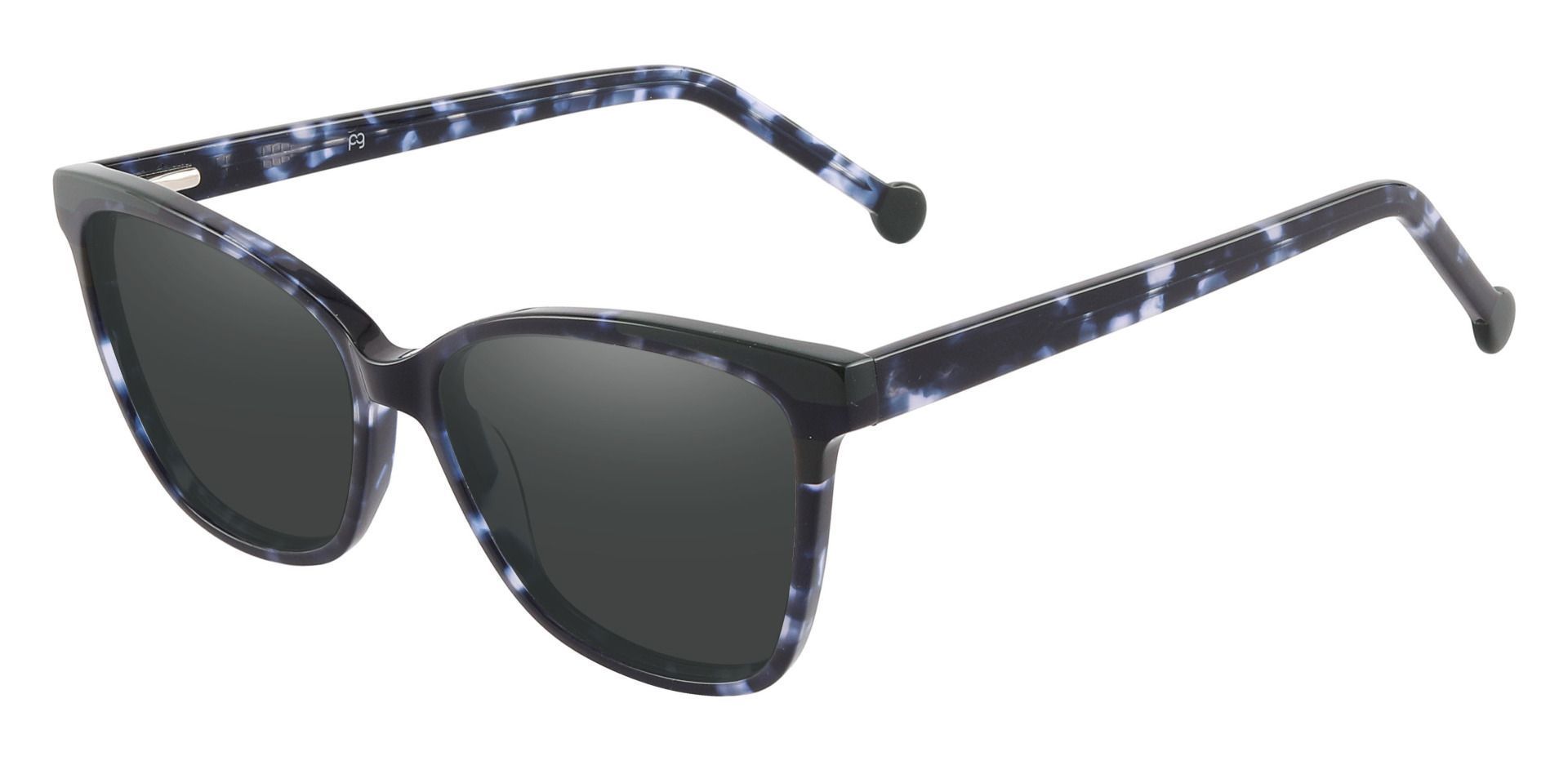 Shania Cat Eye Prescription Sunglasses - Multi Color Frame With Gray Lenses
