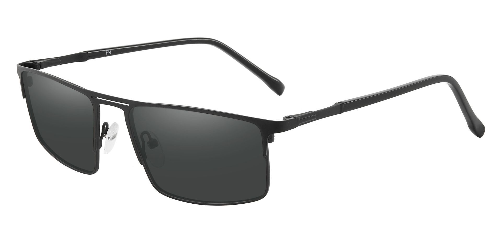 Ballard Aviator Prescription Sunglasses - Black Frame With Gray Lenses ...