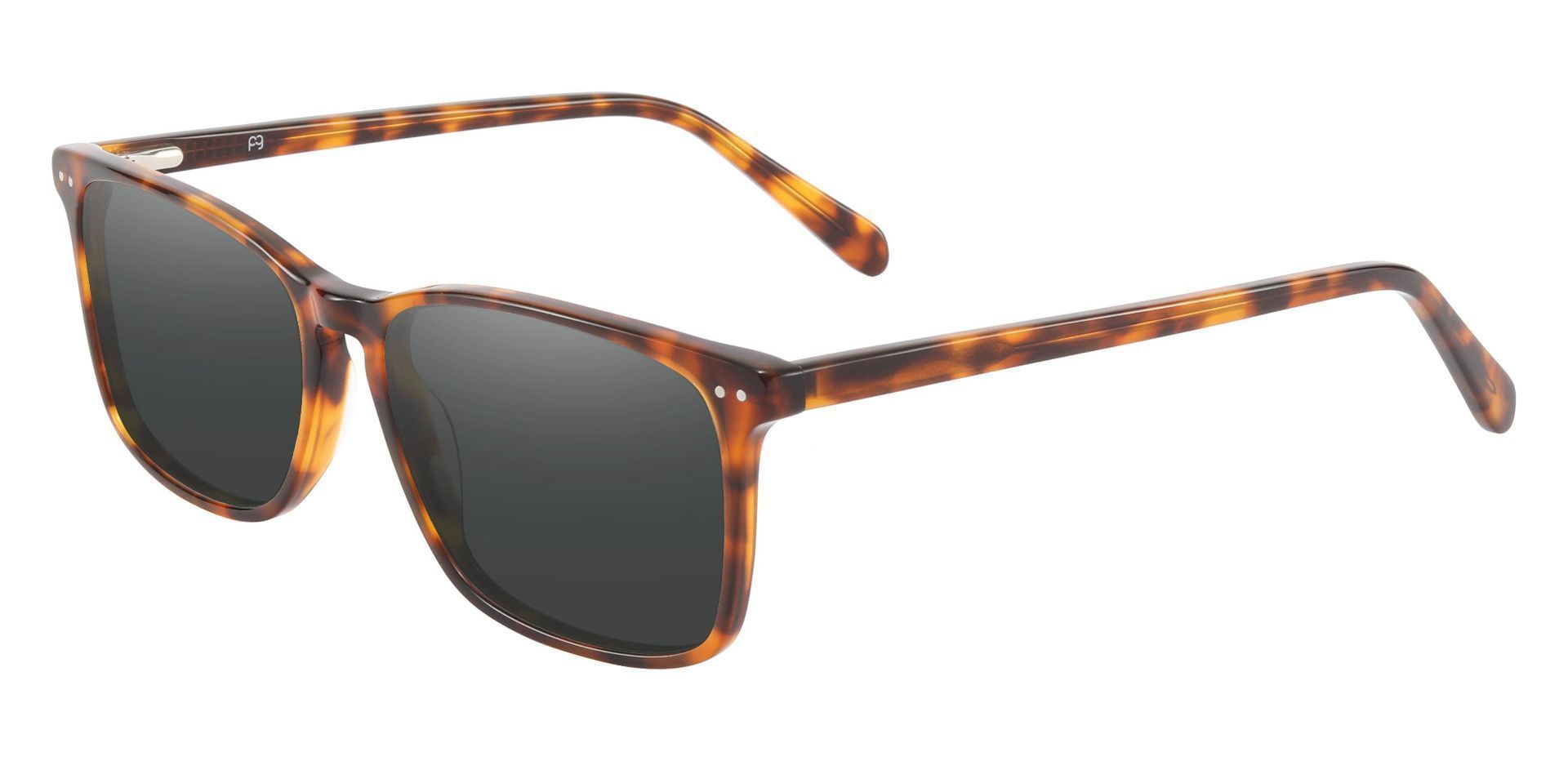 Finney Rectangle Lined Bifocal Sunglasses - Tortoise Frame With Gray Lenses