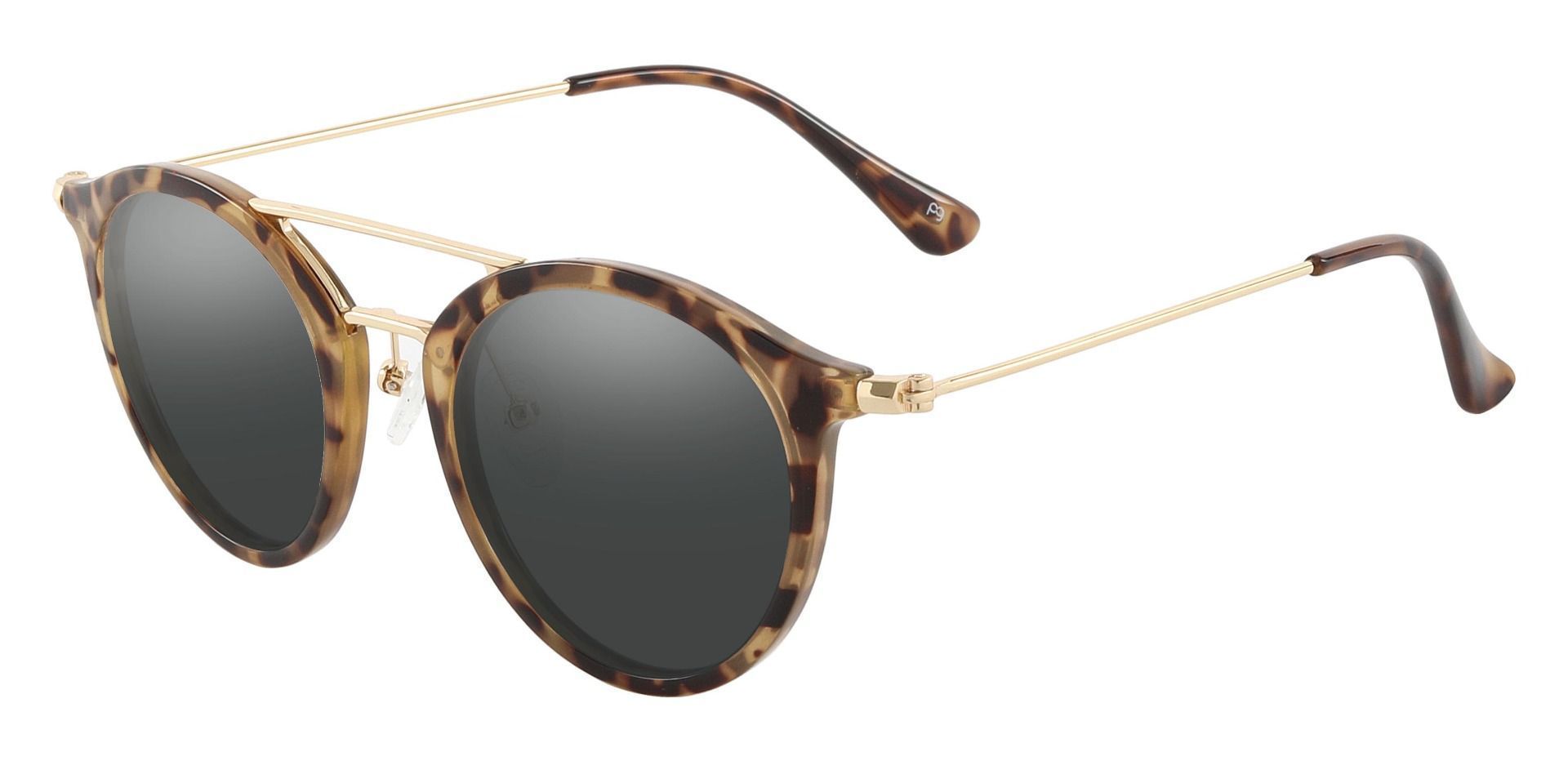 Malden Aviator Prescription Sunglasses - Tortoise Frame With Gray Lenses