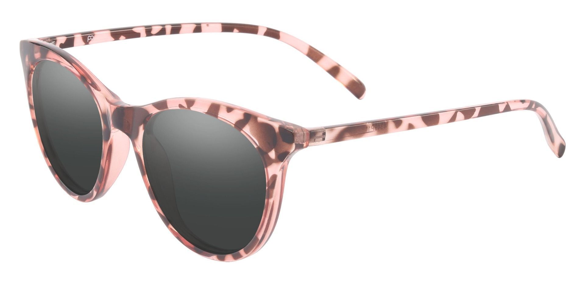 Valencia Cat Eye Prescription Sunglasses - Pink Frame With Gray Lenses