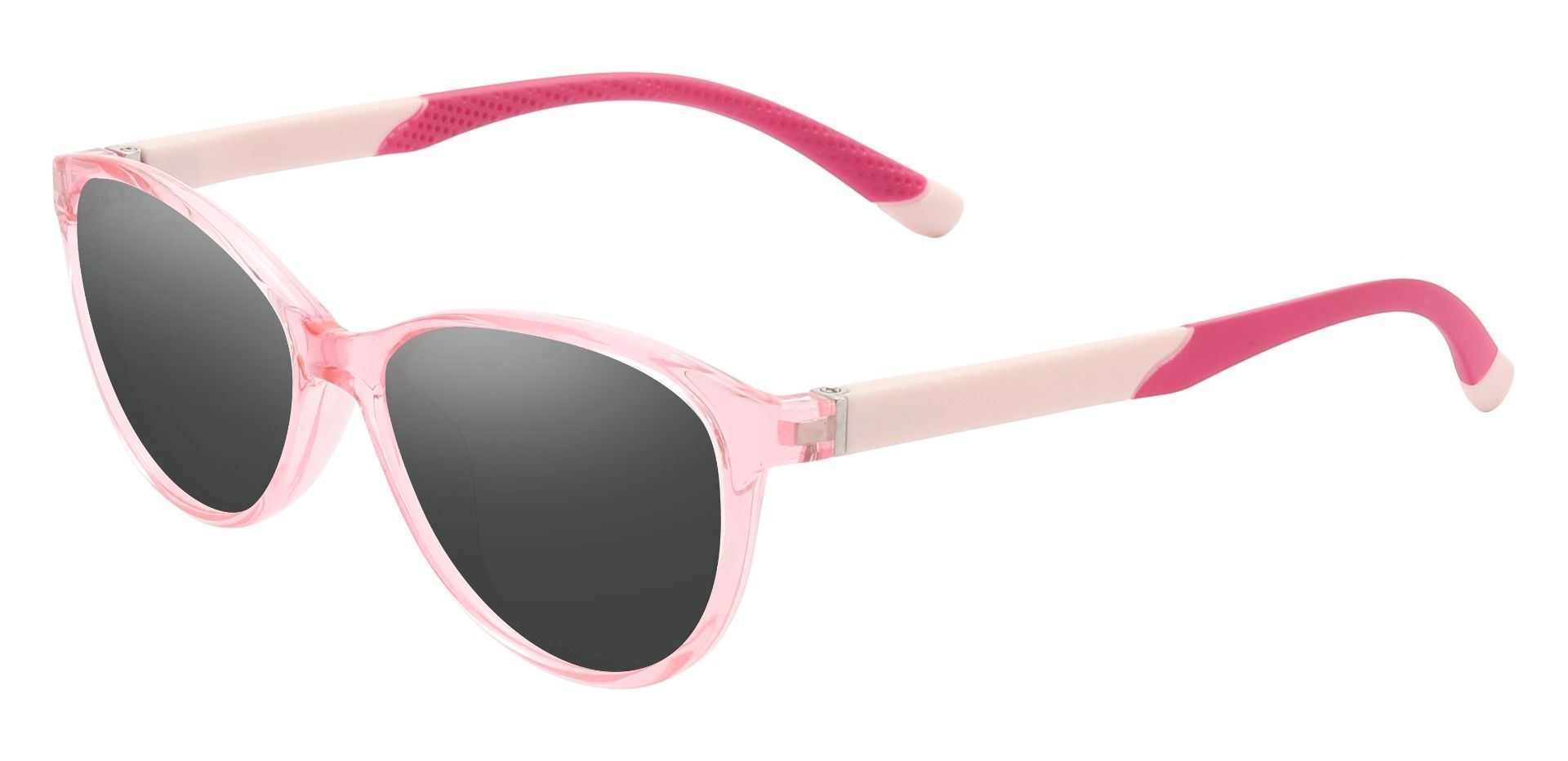 Mildred Cat Eye Prescription Sunglasses - Pink Frame With Gray Lenses
