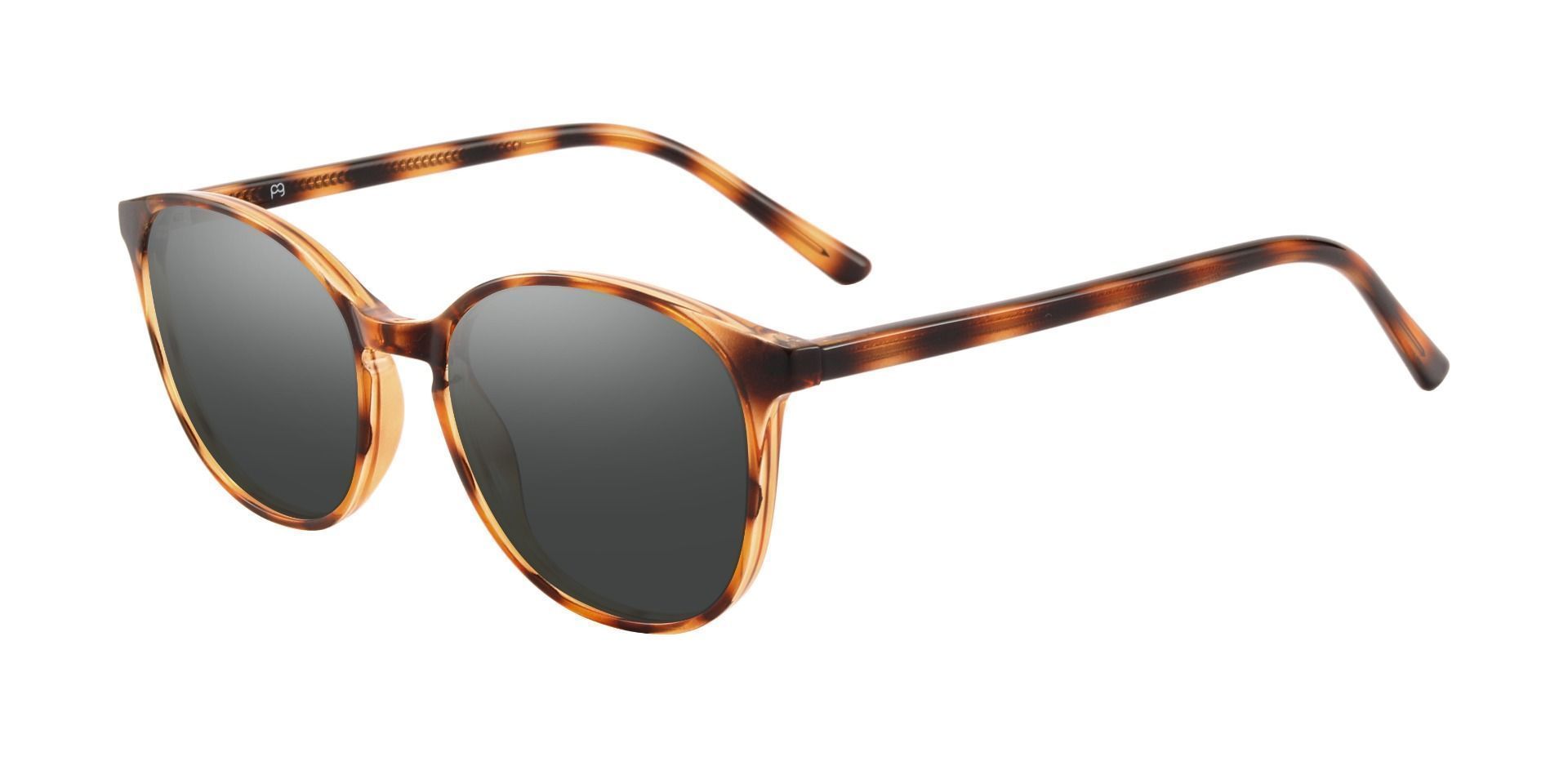 Shanley Oval Lined Bifocal Sunglasses - Tortoise Frame With Gray Lenses