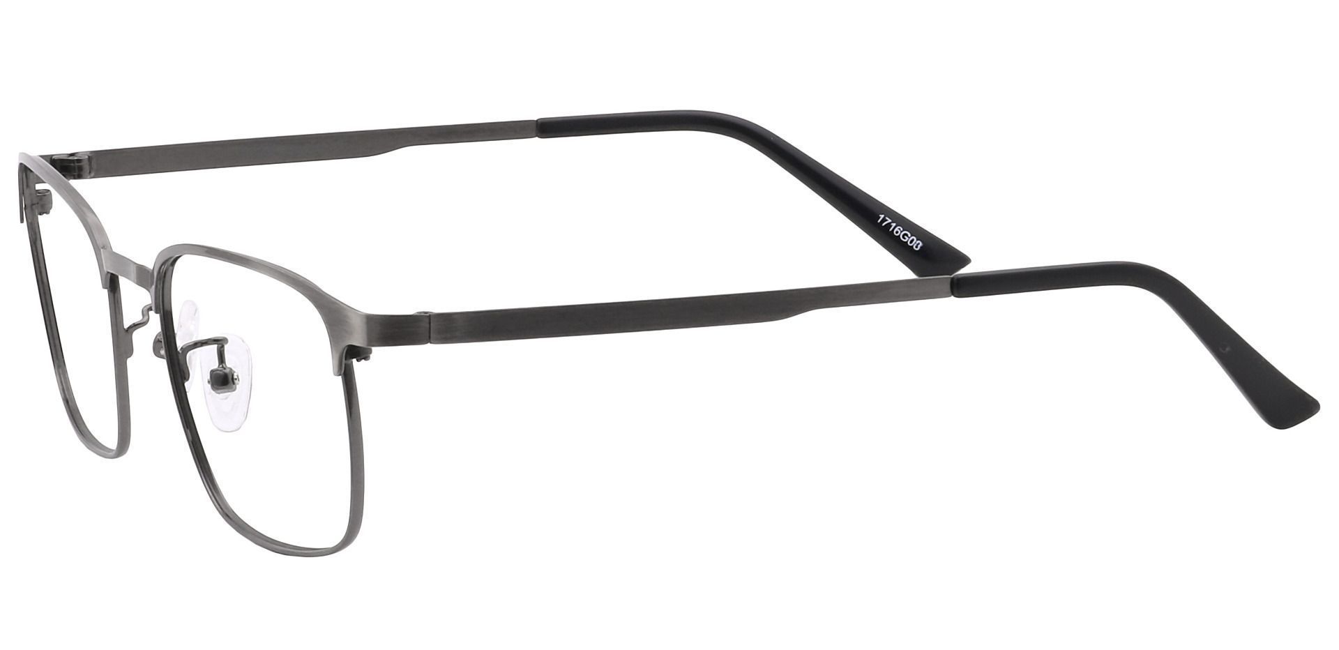 Kingston Square Lined Bifocal Glasses - Gray