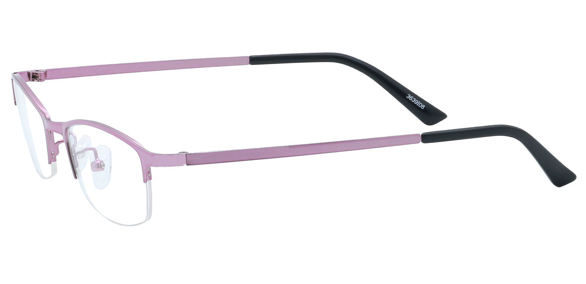 Eliza Rectangle Single Vision Glasses - Pink