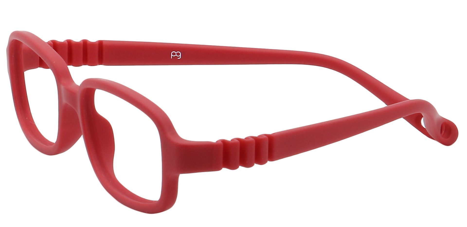Jamie Rectangle Eyeglasses Frame - Red