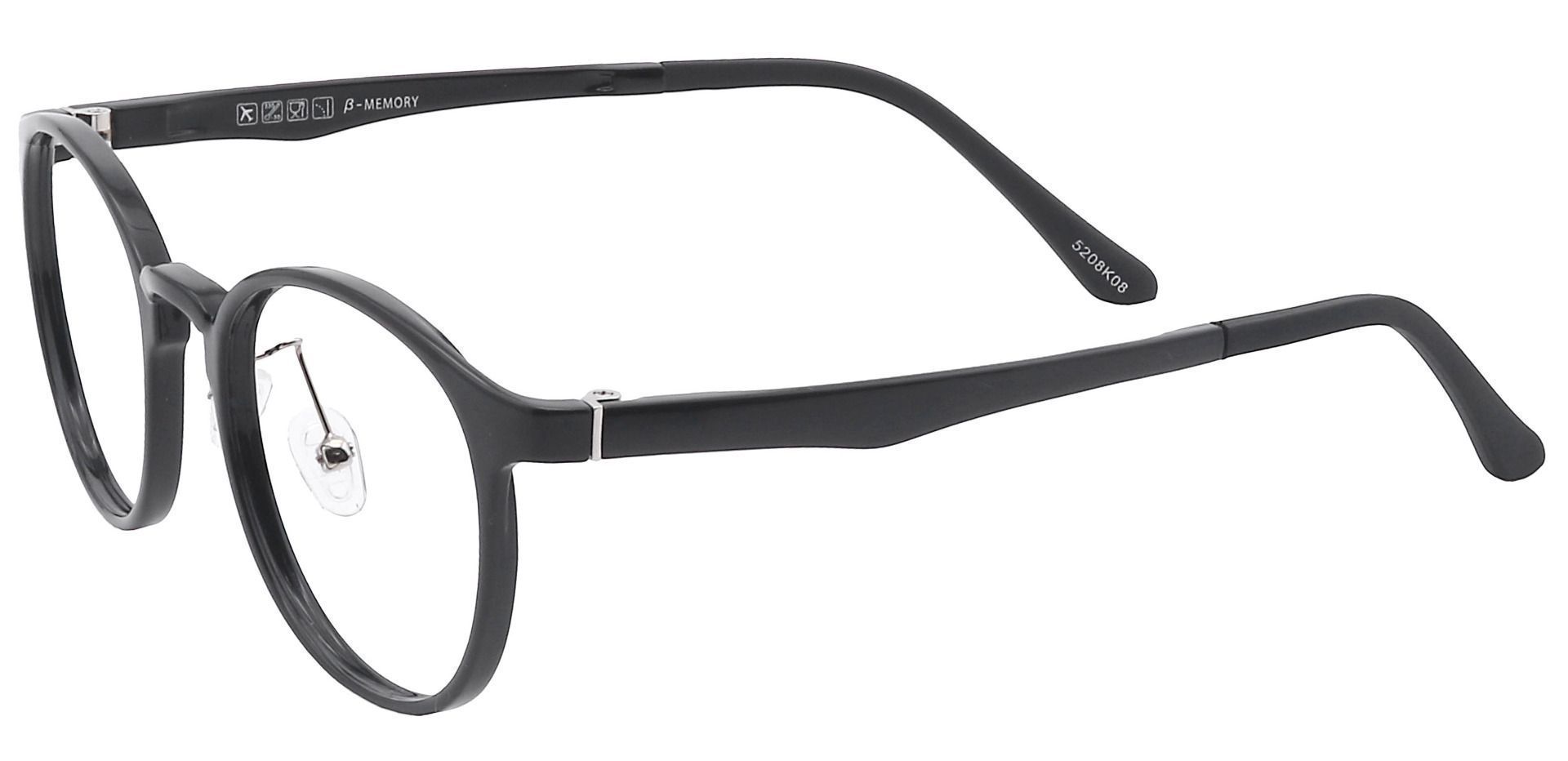 Nimbus Oval Non-Rx Glasses - Black